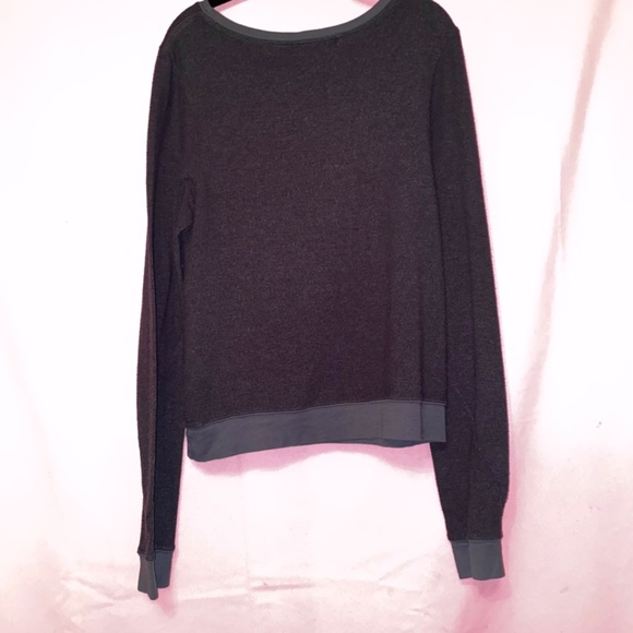 Wildfox Couture I Need Coffee Sweatshirt Cozy Beach Medium Grey Black Halloween - Picture 5 of 6